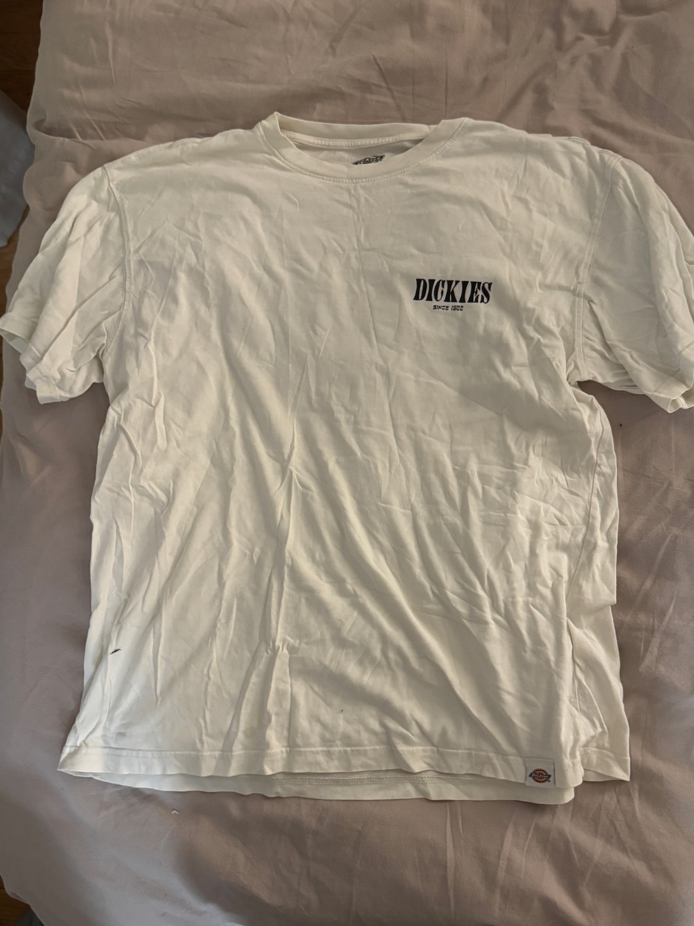 Dickies White Short Sleeve Crew Graphic Tee